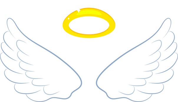 Angel Wings and Halo Illustration